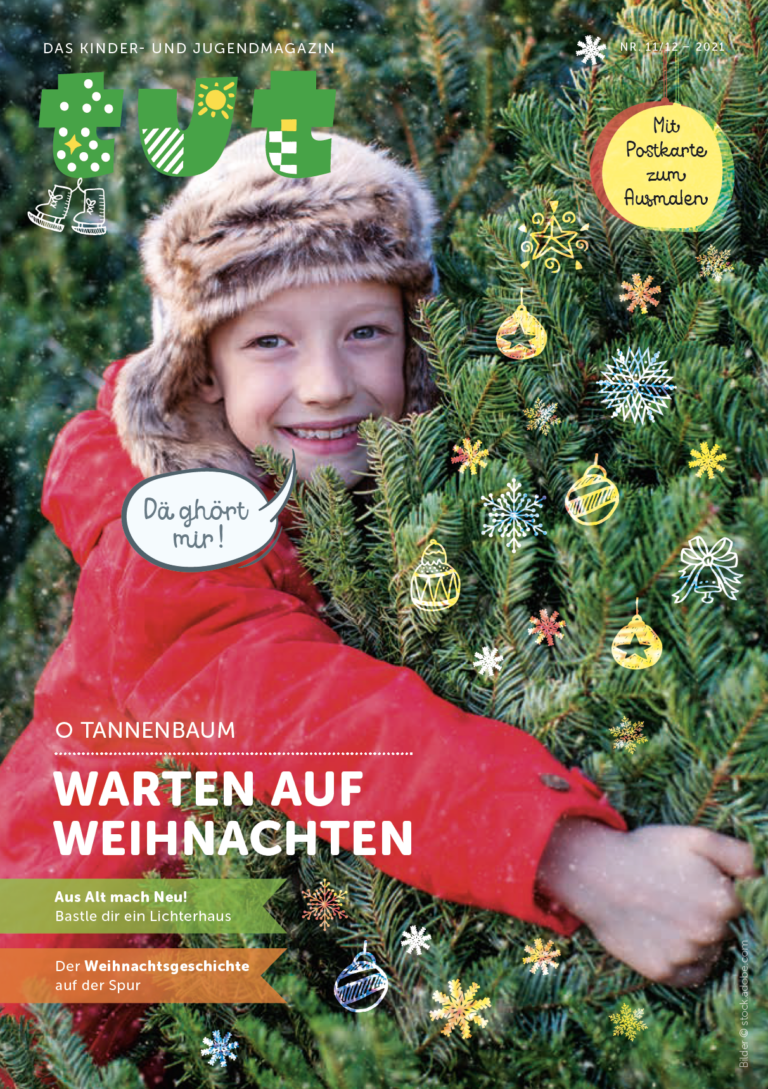 Postkarte Weihnachten (zum Ausmalen) | TUT Kindermagazin- und Jugendmagazin